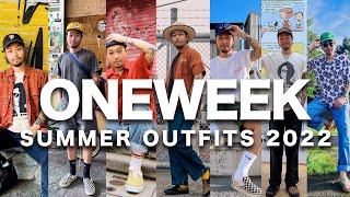 【夏コーデ】シンプルになり過ぎない、大人なストリートアメカジ１週間コーデ！【古着/ワーク/ミリタリー】
