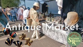 【アンティークマーケット】初めてヴィンテージイヤリングを購入♪やっぱりヴィンテージが好き！